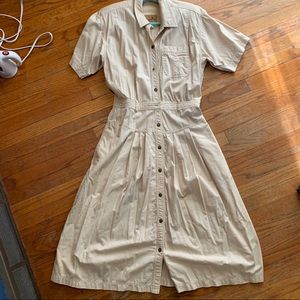 Vintage Khaki Dress